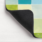 Landschap met multigekleurde vierkantjes muismat (Hoek)