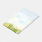 Landschap met multigekleurde vierkantjes post-it® notes (Schuin)
