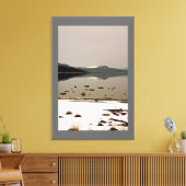 LANDSCHAP MET NEUTRALE WINTERTINTEN CANVAS AFDRUK (Insitu (Woonkamer))