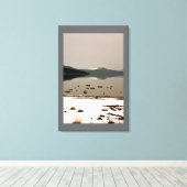 LANDSCHAP MET NEUTRALE WINTERTINTEN CANVAS AFDRUK (Insitu (Houten vloer))