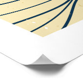 Landschap met oceaangolven poster (Hoek)