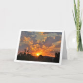 Landschap met ochtendzon kaart (Voorkant)