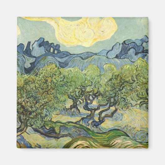 Landschap met Olive Vincent Willem van Gogh Magneet (Voorkant)
