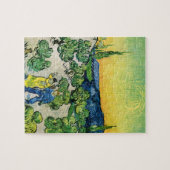 Landschap met paar wandelaars van Vincent van Gogh Legpuzzel (Horizontaal)