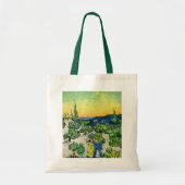 Landschap met paar wandelaars van Vincent van Gogh Tote Bag (Voorkant)