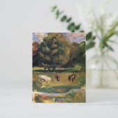 Landschap met paarden door Pierre-Auguste Renoir Briefkaart (Staand voorkant)