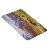 Landschap met paarden in Georgische bergen Magneet (Rechterzijde)