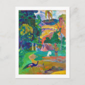 Landschap met pacocks, Gauguin Briefkaart (Voorkant)