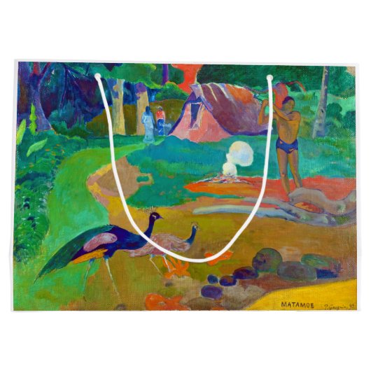Landschap met pacocks, Gauguin Groot Cadeauzakje (Achterkant)