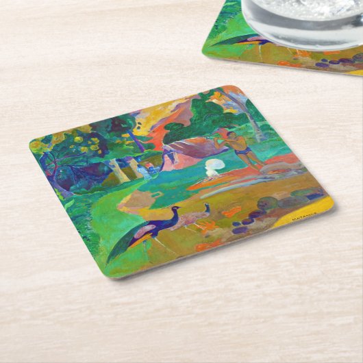 Landschap met pacocks, Gauguin Kartonnen Onderzetters (Schuin)