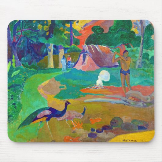 Landschap met pacocks, Gauguin Muismat (Voorkant)
