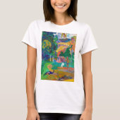 Landschap met pacocks, Gauguin T-shirt (Voorkant)