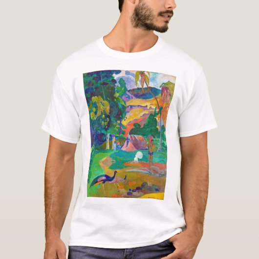 Landschap met pacocks, Gauguin T-shirt (Voorkant)