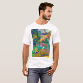 Landschap met pacocks, Gauguin T-shirt (Voorkant volledig)