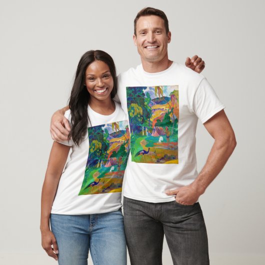 Landschap met pacocks, Gauguin T-shirt (Unisex)