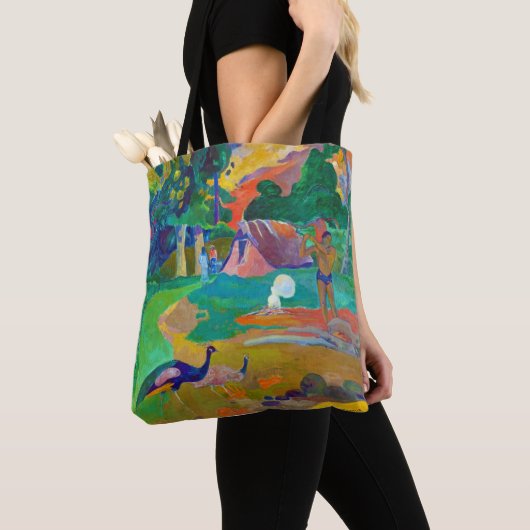 Landschap met pacocks, Gauguin Tote Bag (Dichtbij)