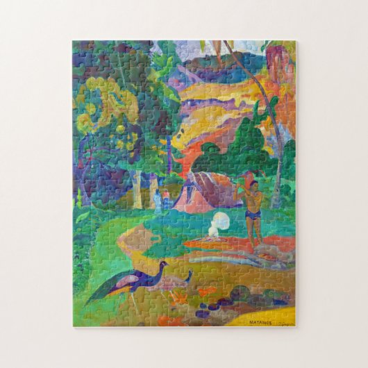 Landschap met pauwen, Gauguin Legpuzzel (Verticaal)