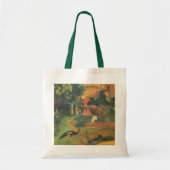 Landschap met pauwen van Paul Gauguin Tote Bag (Voorkant)