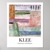 Landschap met poplars door Paul Klee Poster (Voorkant)