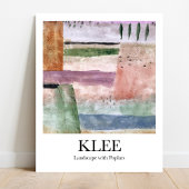 Landschap met poplars door Paul Klee Poster