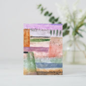 Landschap met poplars - Paul Klee - Abstracte kuns Briefkaart (Staand voorkant)