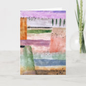 Landschap met poplars - Paul Klee - Abstracte kuns Kaart (Voorkant)