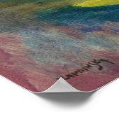 Landschap met Regen door Vasily Kandinsky Poster (Hoek)