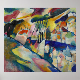Landschap met Regen door Vasily Kandinsky Poster