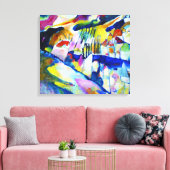 Landschap met Regen door Wassily Kandinsky Canvas Afdruk (Insitu (Woonkamer))