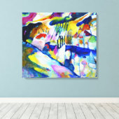 Landschap met Regen door Wassily Kandinsky Canvas Afdruk (Insitu (Houten vloer))