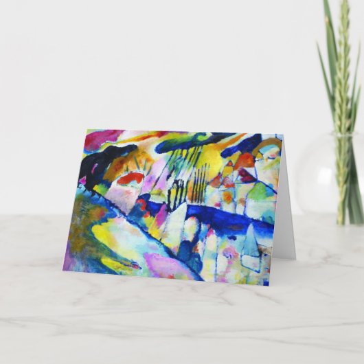 Landschap met Regen door Wassily Kandinsky Kaart (Voorkant)