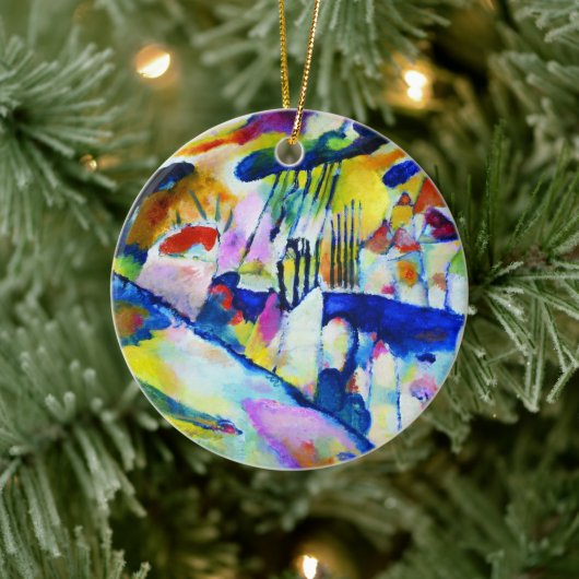 Landschap met Regen door Wassily Kandinsky Keramisch Ornament (Boom)