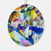 Landschap met Regen door Wassily Kandinsky Keramisch Ornament (Links)