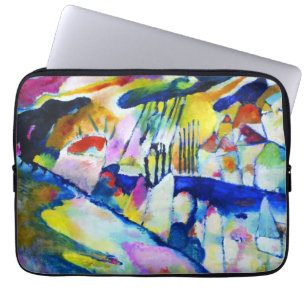 Landschap met Regen door Wassily Kandinsky Laptop Sleeve