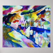 Landschap met Regen door Wassily Kandinsky Poster (Voorkant)