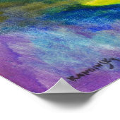 Landschap met Regen door Wassily Kandinsky Poster (Hoek)