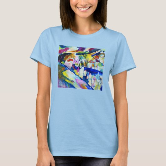 Landschap met Regen door Wassily Kandinsky T-shirt (Voorkant)
