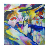 Landschap met Regen door Wassily Kandinsky Tegeltje (Voorkant)
