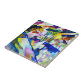 Landschap met Regen door Wassily Kandinsky Tegeltje (Zijkant)