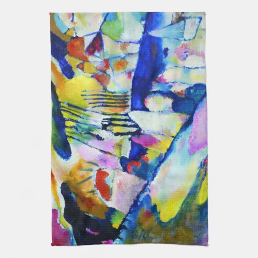 Landschap met Regen door Wassily Kandinsky Theedoek (Verticaal)