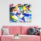 Landschap met regen van Wassily Kandinsky Canvas Afdruk (Insitu (Woonkamer))