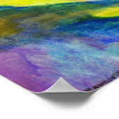 Landschap met regen van Wassily Kandinsky Poster (Hoek)