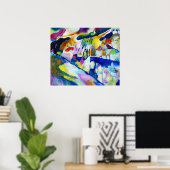 Landschap met regen van Wassily Kandinsky Poster (Thuiskantoor)