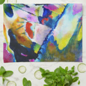 Landschap met regen van Wassily Kandinsky Theedoek (Gevouwen)