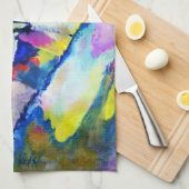 Landschap met regen van Wassily Kandinsky Theedoek (Quarter Fold)