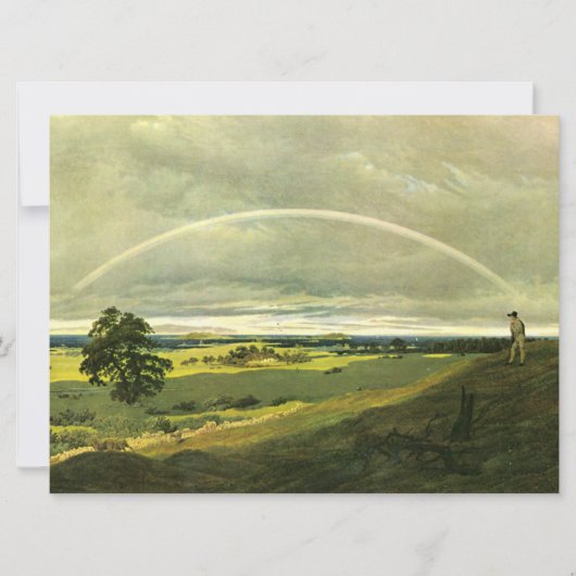 Landschap met regenboog (door Caspar David Friedri Kaart (Voorkant)