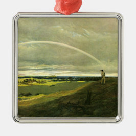 Landschap met regenboog (door Caspar David Friedri Metalen Ornament
