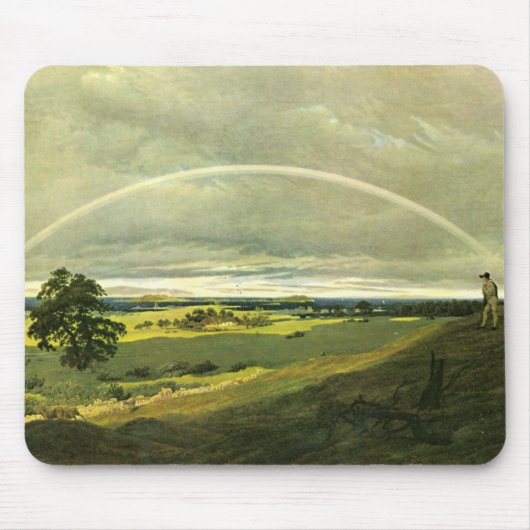 Landschap met regenboog (door Caspar David Friedri Muismat (Voorkant)