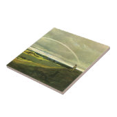 Landschap met regenboog (door Caspar David Friedri Tegeltje (Zijkant)