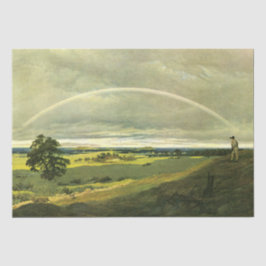 Landschap met regenboog (door Caspar David Friedri Tissuepapier